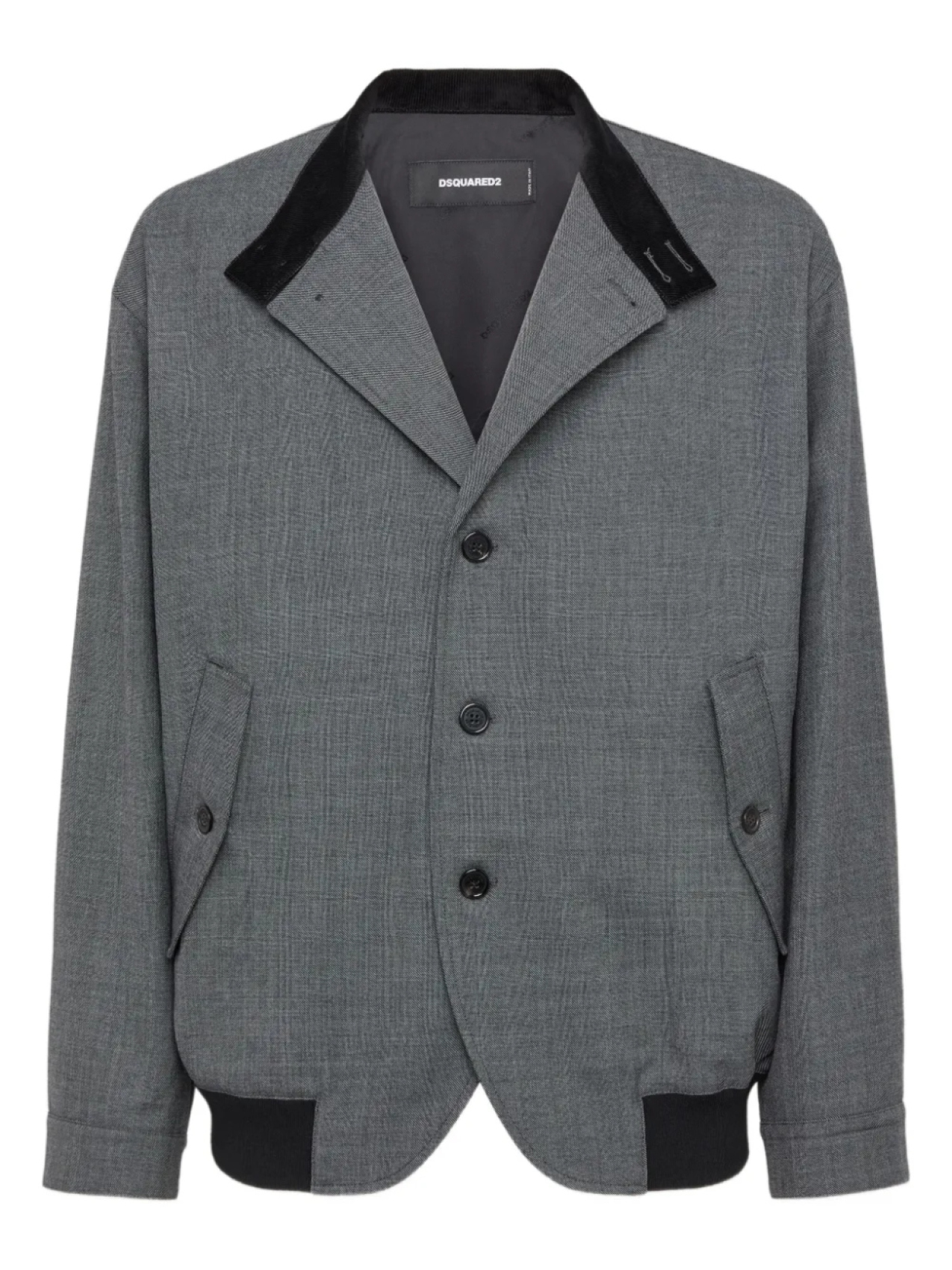 Блейзер DSQUARED2 Baracuta, серый